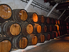 ワイン工場の樽